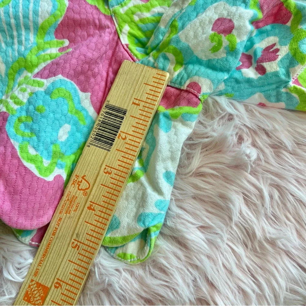 Lilly Pulitzer The Buttercup Short A Delicacy Pink Floral Scallop Hem Sz‎ 0
